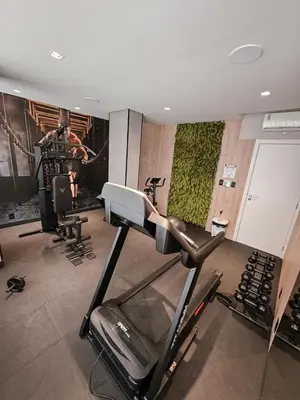O centro de fitness e/ou as comodidades de fitness de Apartamentos Elegance 413