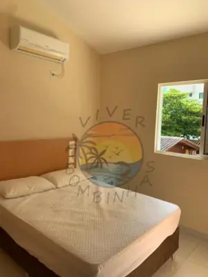 Uma cama ou camas num quarto em Sobrado Alto Padrão Zona Central da Praia com 03 Dormitórios