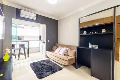 A cozinha ou kitchenette de Apto 2Q - Churrasq. Garagem Perto da Praia LTL0301