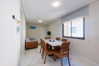 Uma área de estar em Praia de Palmas Conforto a 450m do mar 0193
