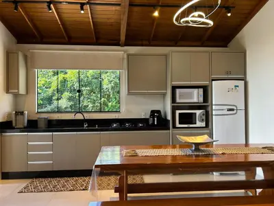 A cozinha ou kitchenette de Casa Mar à Vista - Jacuzzi - Cinema - Sinuca