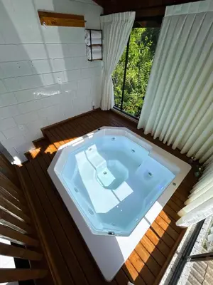 A planta de Casa Mar à Vista - Jacuzzi - Cinema - Sinuca