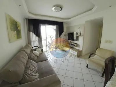Uma área de estar em Apartamento Zona Central da Praia com 03 Dormitórios