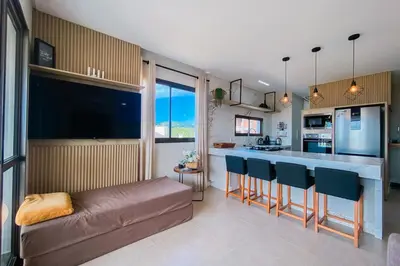 A cozinha ou kitchenette de Seu refúgio perfeito há 200 metros em Palmas! 0192