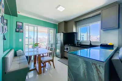 A cozinha ou kitchenette de Refúgio a 200m - Praia de Palmas - 0301