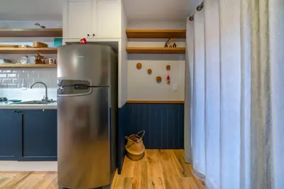 A cozinha ou kitchenette de Apto charmoso próximo a praia CA4930