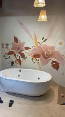 Uma casa de banho em Refúgio perto do mar em Mariscal - Baoba Suites