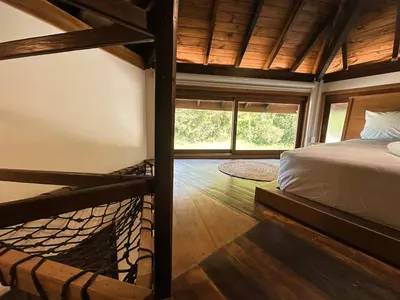 Uma cama ou camas num quarto em Refúgio perto do mar em Mariscal - Baoba Suites