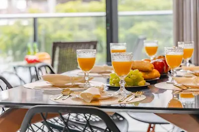 Refeições na casa de férias ou nas proximidades