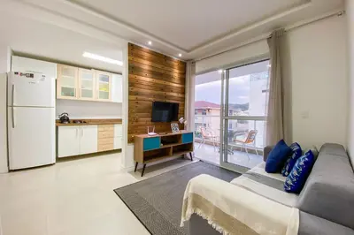 A cozinha ou kitchenette de Relaxamento e Lazer a 100m da Praia de Palmas - 0127