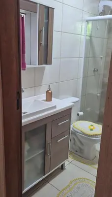 Uma casa de banho em Casa Perão