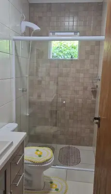 Uma casa de banho em Casa Perão