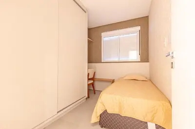 Uma cama ou camas num quarto em Ampla Cobertura Duplex com Jacuzzi Privativa