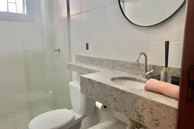 Uma casa de banho em Perfeito! Apto 1 quarto na Praia de Palmas - WG04I