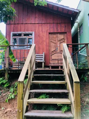 O edifício onde a casa de férias está situado