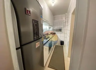 A cozinha ou kitchenette de Apartamento no Centro de Bombinhas Próximo a Praia e Comércio em Geral