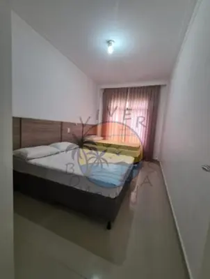 Uma cama ou camas num quarto em Triplex Alto Padrão Beira Mar Próximo a Comércio em Geral com 04 Dormitórios