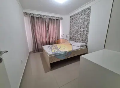 Uma cama ou camas num quarto em Triplex Alto Padrão Beira Mar Próximo a Comércio em Geral com 04 Dormitórios
