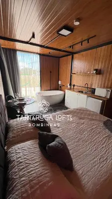 Uma cama ou camas num quarto em Refúgio exclusivo para casais