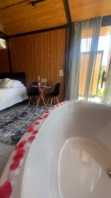 A planta de Refúgio exclusivo para casais