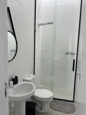 Uma casa de banho em Casa em Tijucas da tati