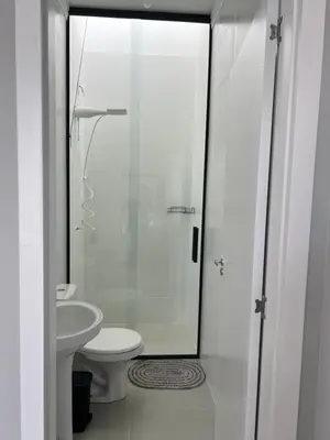 Uma casa de banho em Casa em Tijucas da taty