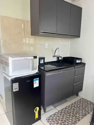 A planta de Loft casal no Centro - Praia a Pé