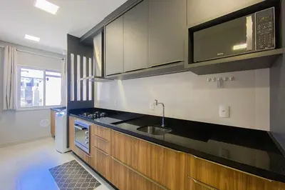 A cozinha ou kitchenette de Praia de Palmas, 500m, Conforto e Praticidade, 0178