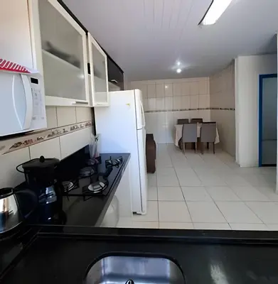 A cozinha ou kitchenette de Apartamento econômico para até 4 Apto Econômico para 4 pessoas - Completopessoas, totalmente equipado