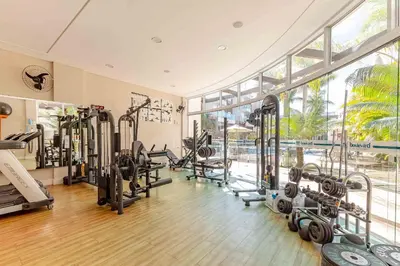 O centro de fitness e/ou as comodidades de fitness de Boulevard: Apto Exclusivo a Passos do Mar
