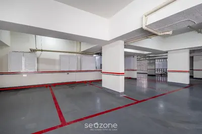A planta de Apt c/ Churrasq. 600m da Praia AQT0604