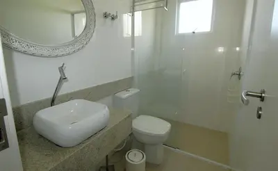 Uma casa de banho em 1064- Excelente apto na praia de Bombinhas