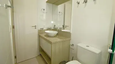 Uma casa de banho em 1063- Excelente apto no centro de Bombinhas