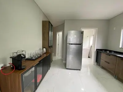 A cozinha ou kitchenette de Apartamento em Bombinhas
