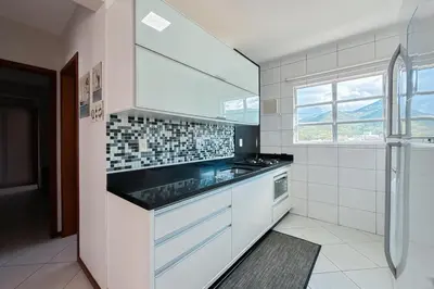 A cozinha ou kitchenette de Cobertura com jacuzzi Aquecida exclusiva - 0432
