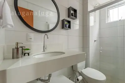 Uma casa de banho em Apartamento TOP a 500m da praia