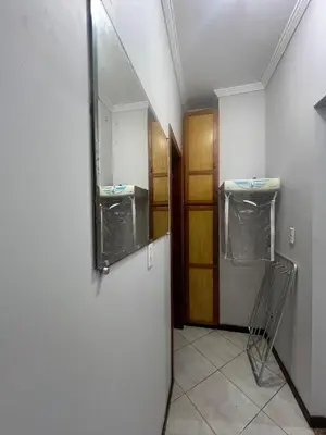 A cozinha ou kitchenette de Apartamento simple e completo a 100mt da praia de Bombas