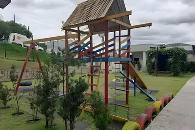 A área de jogos para crianças em Apartamento 8º andar com Garagem e Churrasqueira