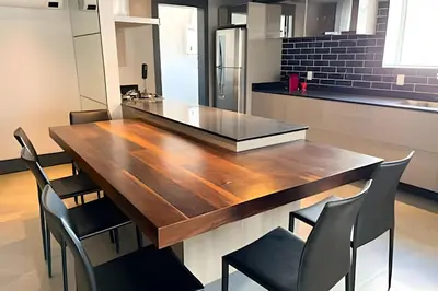 A cozinha ou kitchenette de ASA | Apto de Alto Padrão | Ed à Beira Mar |Design