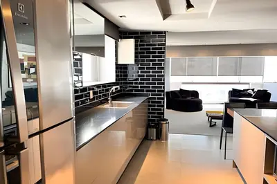 A cozinha ou kitchenette de ASA | Apto de Alto Padrão | Ed à Beira Mar |Design