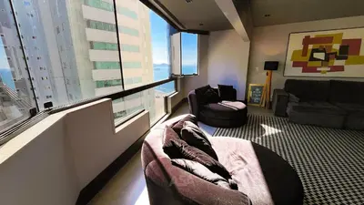 Uma área de estar em ASA | Apto de Alto Padrão | Ed à Beira Mar |Design