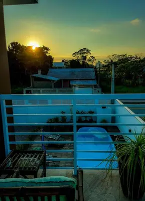 Uma varanda ou terraço em MarisC&LHouse 1- Quarto casal