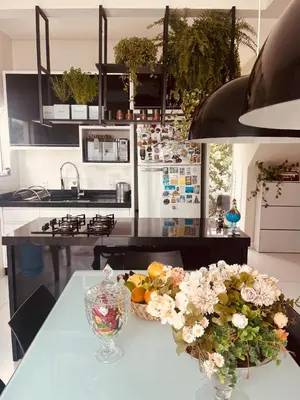 A cozinha ou kitchenette de MarisC&LHouse 1- Quarto casal