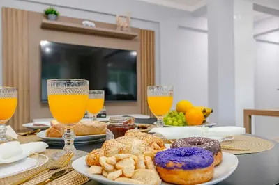 Refeições no apartamento ou nas proximidades