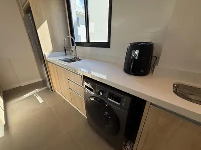 A cozinha ou kitchenette de Cód 153 - Ap. completo no Residencial Pinales