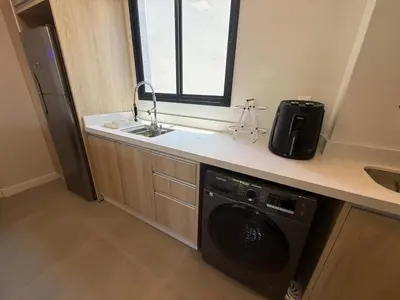 A cozinha ou kitchenette de Cód 153 - Ap. completo no Residencial Pinales