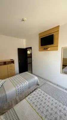 Uma cama ou camas num quarto em Residencial Vista Bela