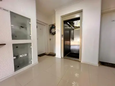 A planta de B275 - Apto 02 quartos em Bombas com churrasqueira