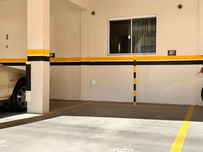A planta de B275 - Apto 02 quartos em Bombas com churrasqueira