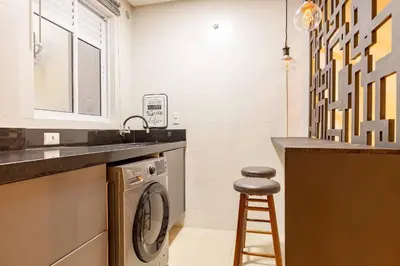 A cozinha ou kitchenette de Apartamento a 150 Metros da Praia de Bombinhas